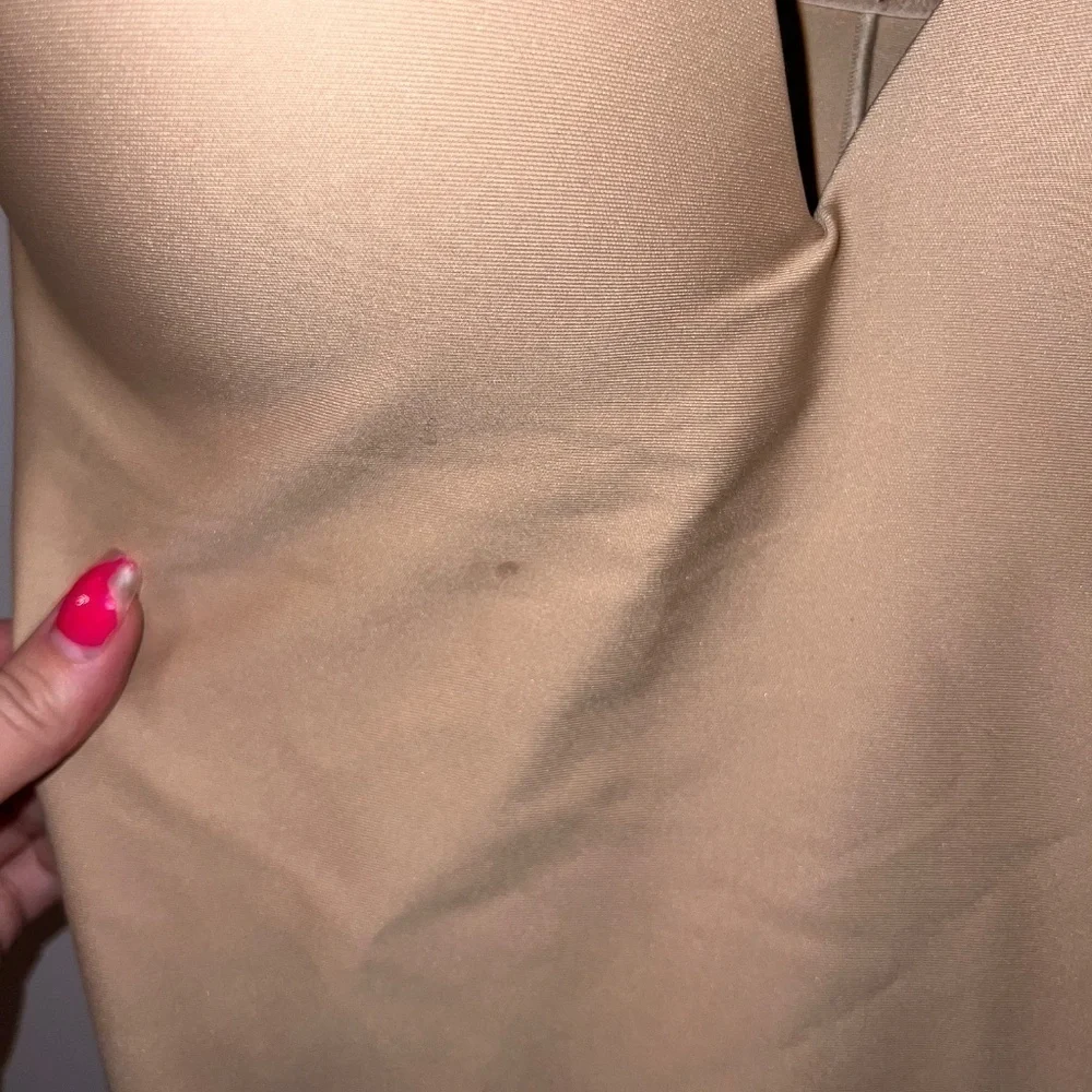 SKIMS UNDERWIRE BODY PUSH-UP THONG BODYSUIT CLAY BEIGE XL